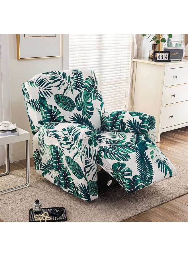 FUANGUI Recliner Chair Cover 4-Pieces Lazyboy Cover for Recliner Chair with Storage Pockets Furniture Protector for Living Room, Jacquard Sofa Slipcover for Kids, Pets, Dog and Cat, 30 - Image 2
