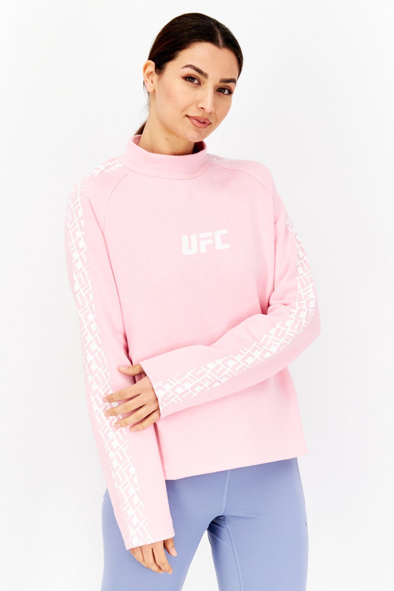 Ufc Women Sportswear Fit Long Sleeves Running Sweatshirt, Pink - Image 1