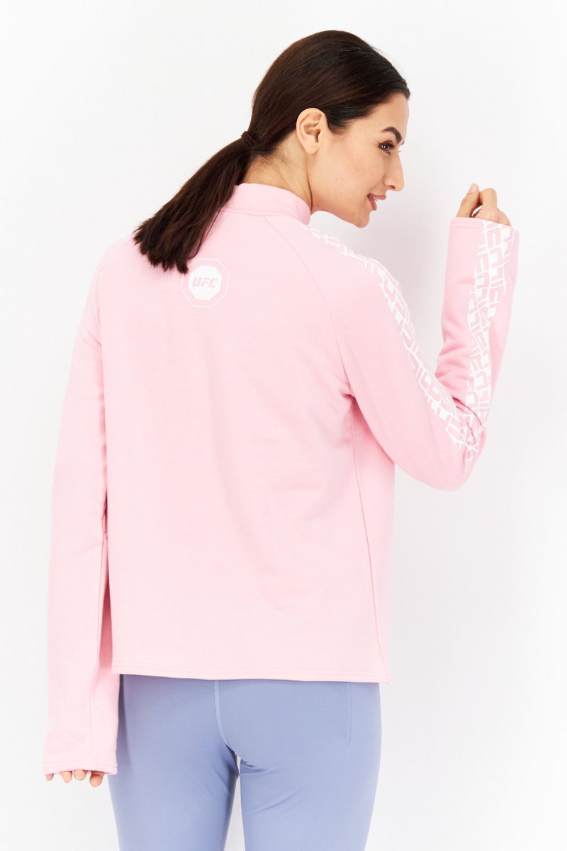 Ufc Women Sportswear Fit Long Sleeves Running Sweatshirt, Pink - Image 4