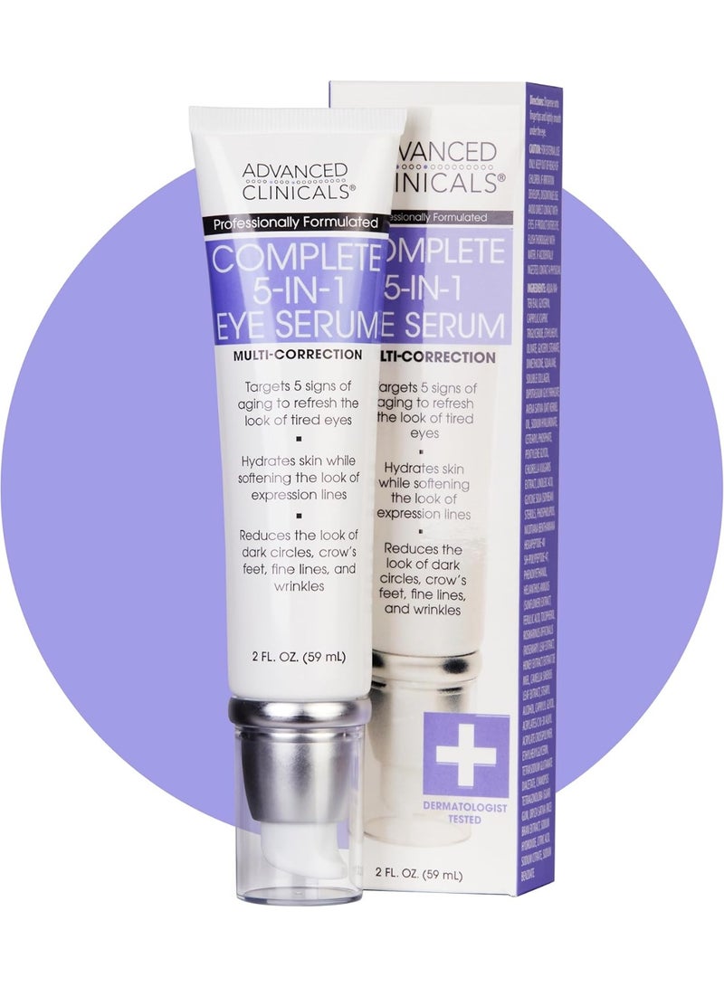 Advanced Clinicals Complete 5-in-1 Eye Serum Multi-Correction, 59 ML - Image 1