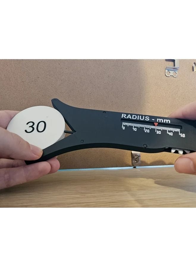 Sliding Radius Measurement Tool Precision Gauge Manual Fillet Arc Tester Durable Plastic - Image 4