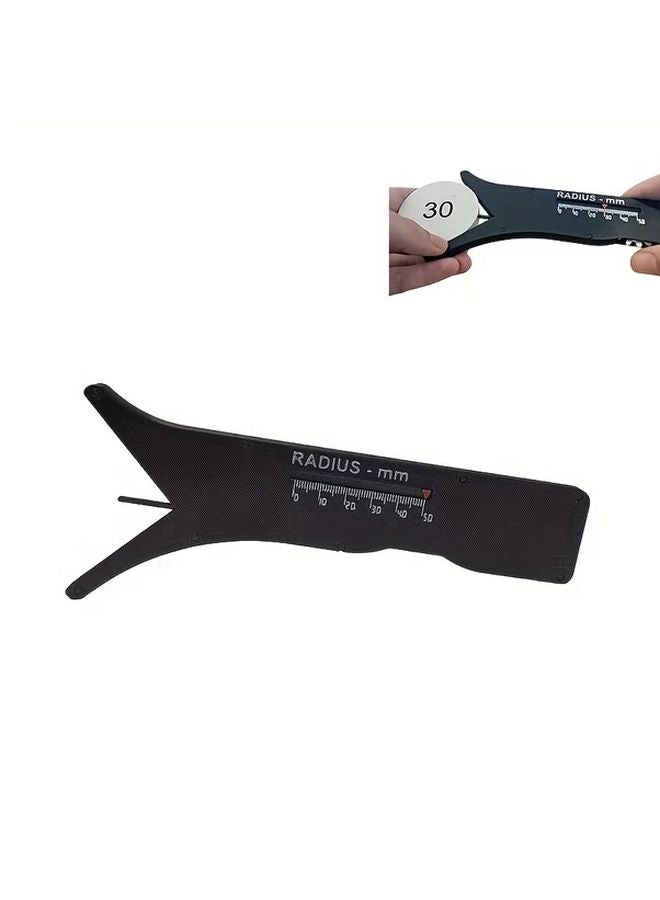 Sliding Radius Measurement Tool Precision Gauge Manual Fillet Arc Tester Durable Plastic - Image 1