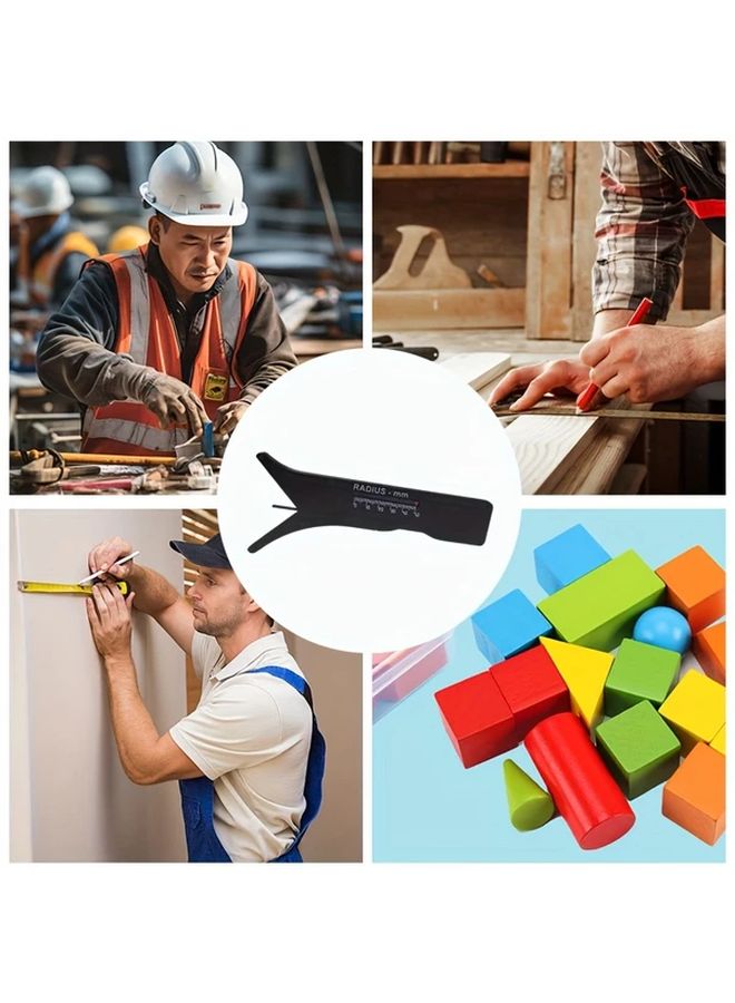 Sliding Radius Measurement Tool Precision Gauge Manual Fillet Arc Tester Durable Plastic - Image 5