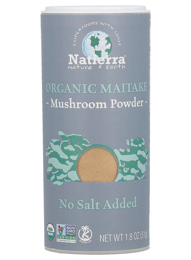 Organic Maitake Mushroom Powder Shaker 1.8 oz (51 g)