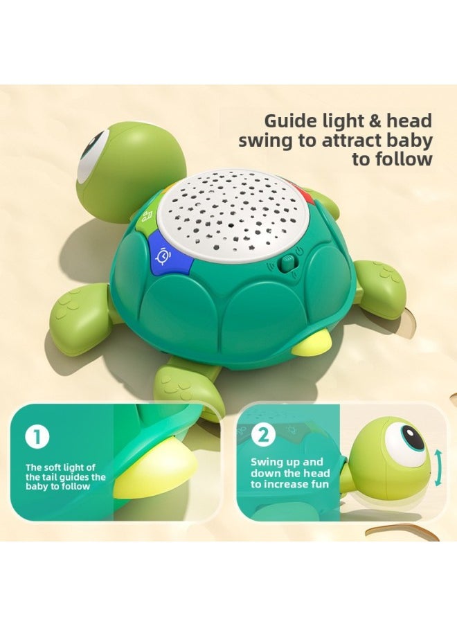 Generic - Learn 6 Crawling Toys Turtle Children's Month Baby Toys Music Year-old Comfort Coax Sound And Light 0 Children's Voice Baby Cross Border 1-Color:Learn To Climb Elephant Remote Control Version (english Color Box) - Image 1