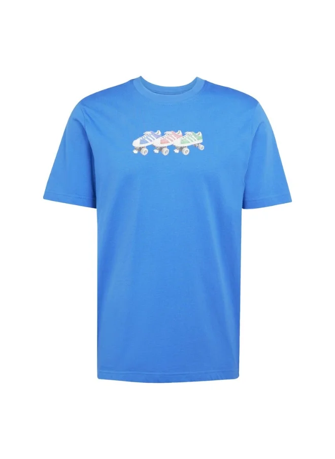 Adidas adidas Q12 TS ROLLER Blue Originals Men T-SHIRTS