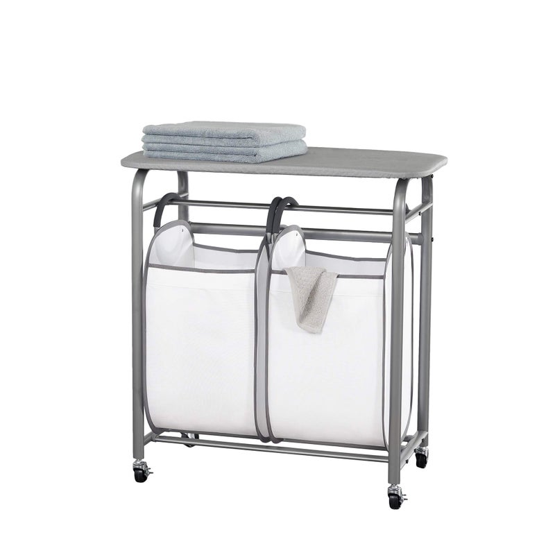Neatfreak - Laundry Sorter with Ironing Board - 3-in-1 Laundry Basket, Ironing Station & Laundry Folding Table - 2 x Tote Hampers for Laundry, Towels & Bathroom Storage - Image 3