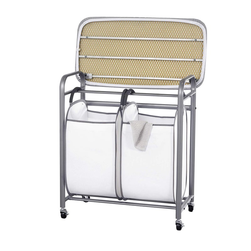 Neatfreak - Laundry Sorter with Ironing Board - 3-in-1 Laundry Basket, Ironing Station & Laundry Folding Table - 2 x Tote Hampers for Laundry, Towels & Bathroom Storage - Image 4