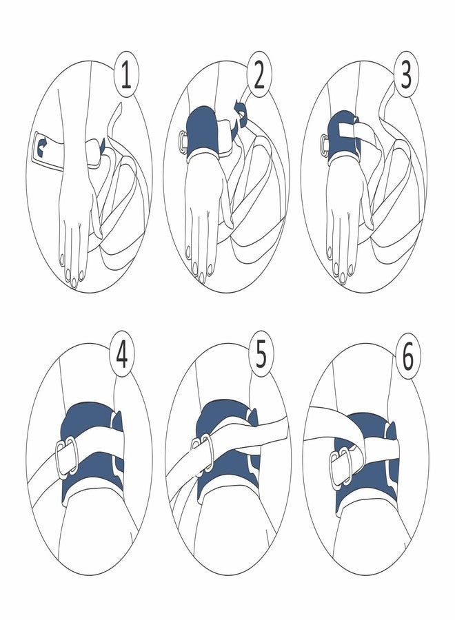 DYNA Limb Restrainer | For Wrist or Ankle | Limit Patient Movement | Home, Hospital, ICU, During Transport | Universal Size | For Safety of Patient and Care-takers | Comfortable for Patient | Reusable | 2s Pack - Image 3