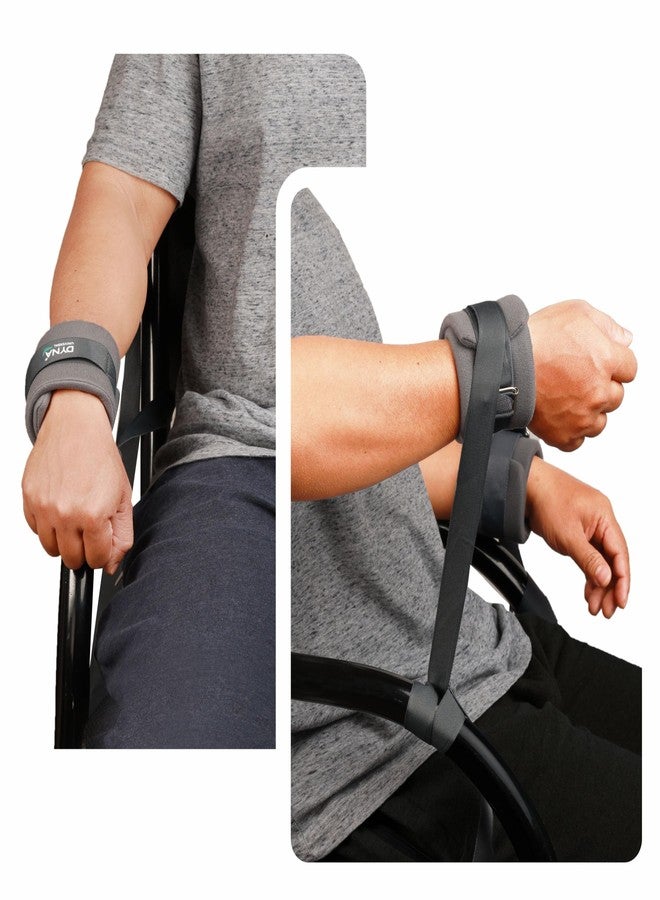 DYNA Limb Restrainer | For Wrist or Ankle | Limit Patient Movement | Home, Hospital, ICU, During Transport | Universal Size | For Safety of Patient and Care-takers | Comfortable for Patient | Reusable | 2s Pack - Image 1