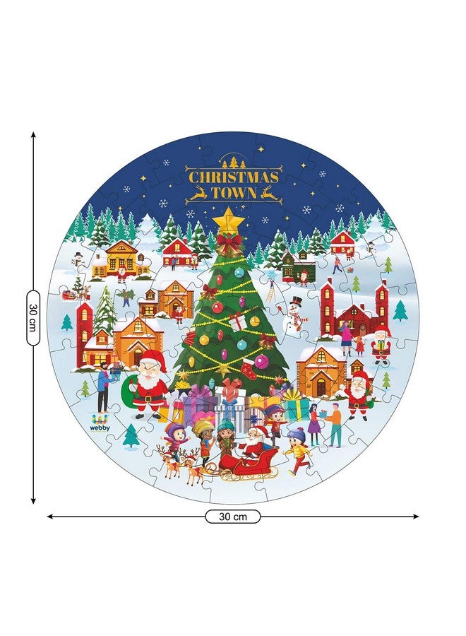 ويبي أحجيات الصور المقطوعة الخشبية لمدينة عيد الميلاد من ويبي للأطفال، 60 قطعة - Image 4