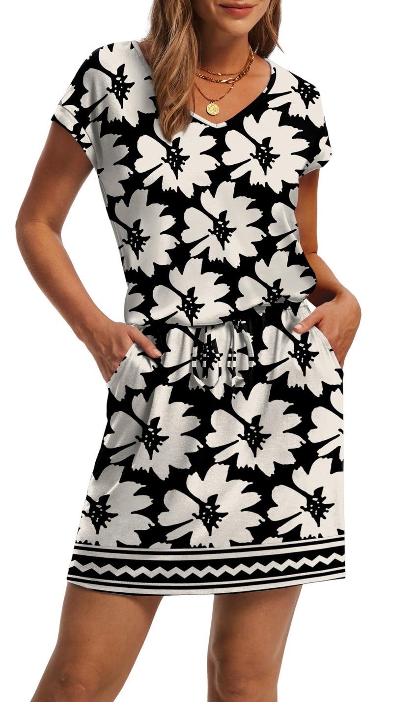 OFEEFAN Summer Dresses for Women Spring Beach Vacation Casual Dresses Midi Sun Dress Maxi Dress Sundresses for Women S - Image 3