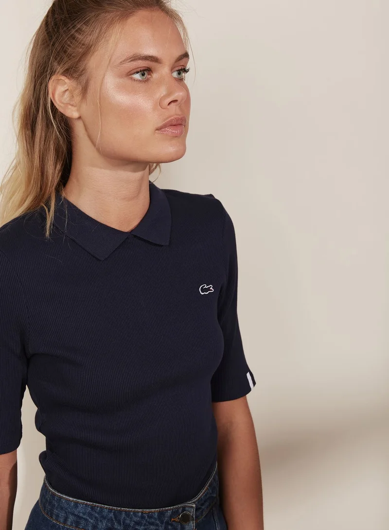 LACOSTE Zip Detail Polo