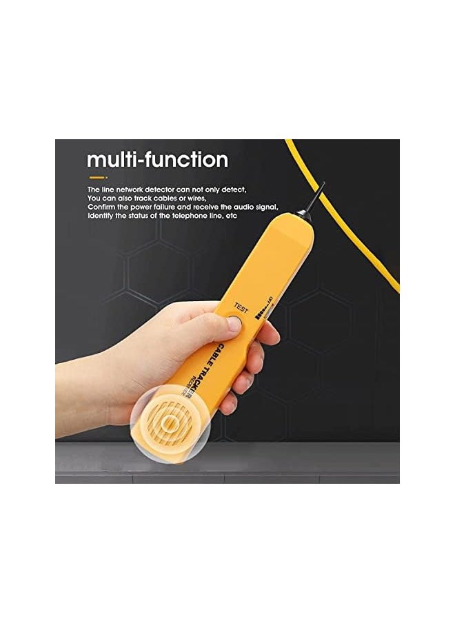 PROMASS promass Network Tester Wire Tracer, Portable RJ11 Network Cable Tester Wire Tone Line Finder Detector Tool  - Image 3