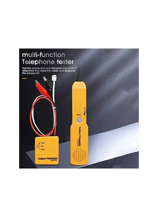 PROMASS promass Network Tester Wire Tracer, Portable RJ11 Network Cable Tester Wire Tone Line Finder Detector Tool  - Image 4