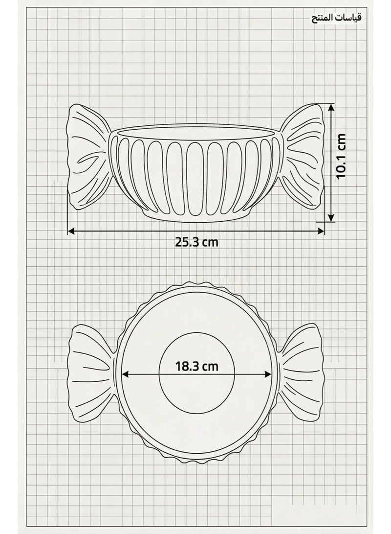 3D BROTHERS Candy-Shaped Serving Bowl – Elegant Single Piece - Image 4