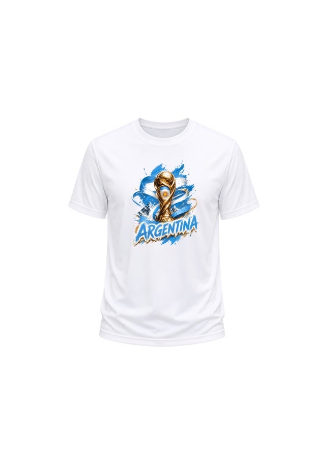 Argentina Football Team World Fans printed T shirts Supporting The Team Football Team Jersey T shirts For Men | Women | Kids to win the cup - Image 1