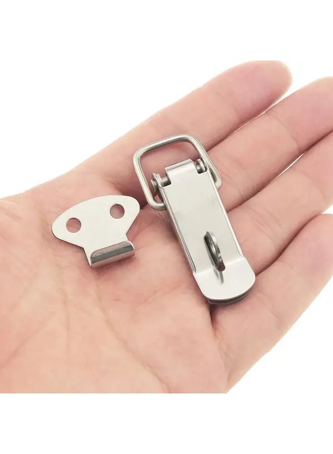 4pcs Mini Stainless Steel Spring Clips Duckbill Fasteners For Suitcases Toolboxes Drawers - Image 3