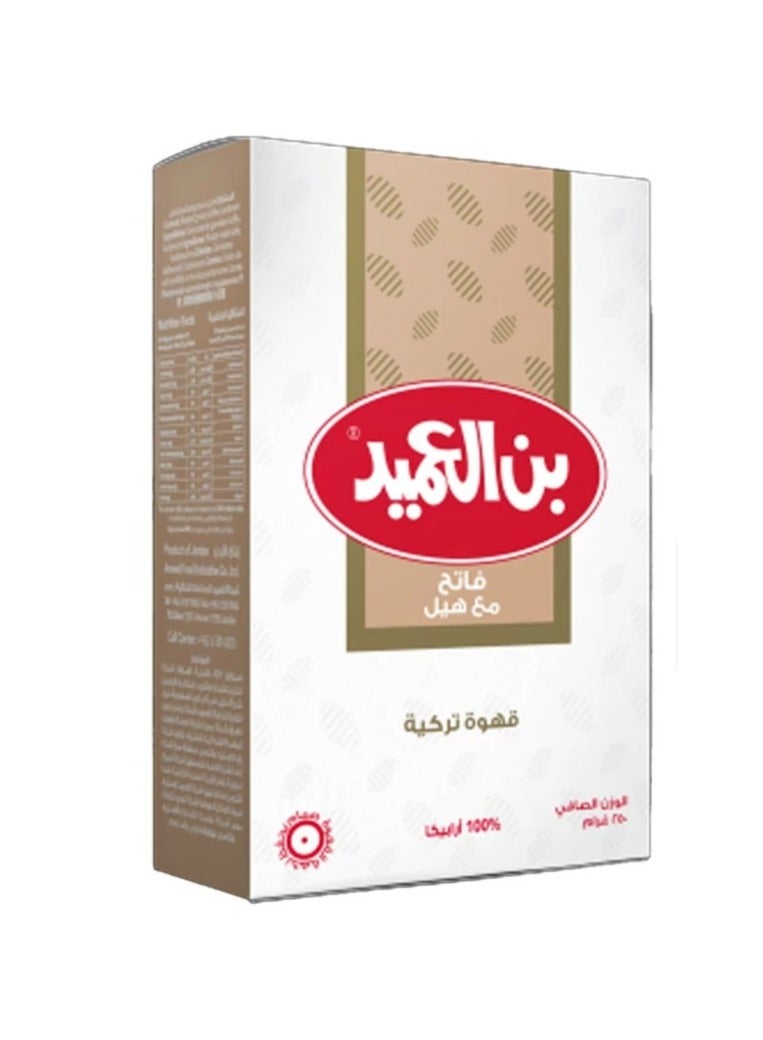 Al Ameed Light Turkish Coffee With Cardamom 250 g