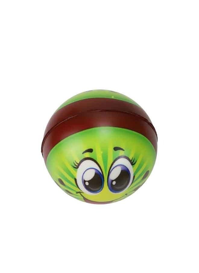 Smiley Face Squeeze Ball, Stress Relief Exercise & Playing Foam Ball for Kids With Kiwi Design