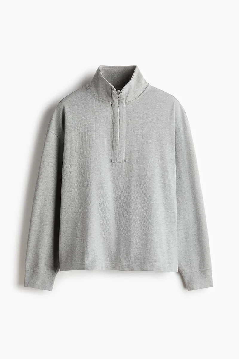 Relaxed Fit Zip-top sweatshirt
