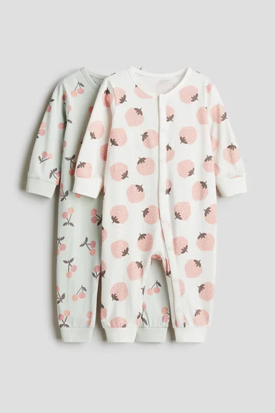 H&M 2-pack patterned cotton pyjamas