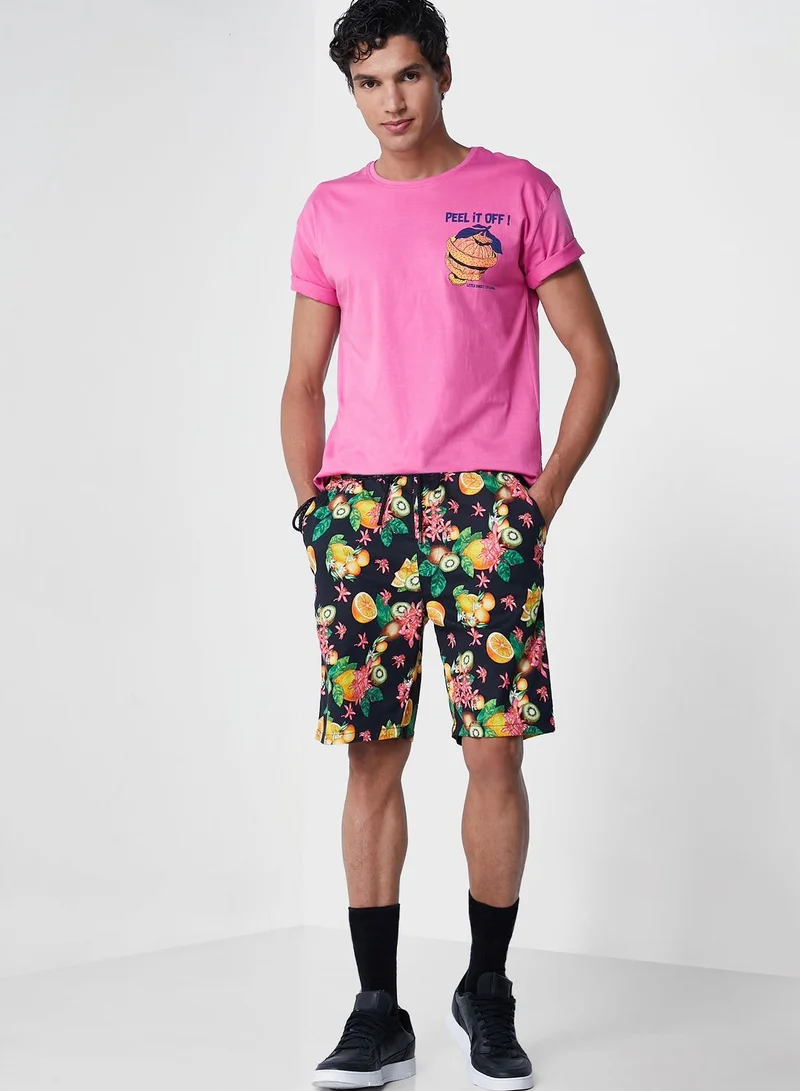Koovs Koovs Resort Print T Shirt