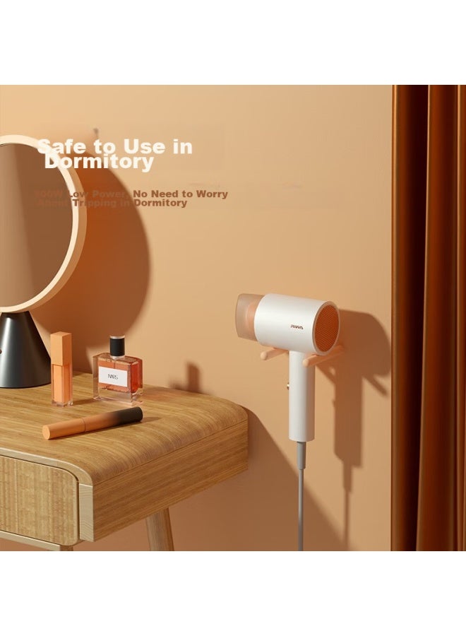 Riwa 500w Low-power Hair Dryer For Home, Dormitory, And Student Use, High-volume Quick-drying Styling Mini Portable Rc-7105 Orange - Image 1