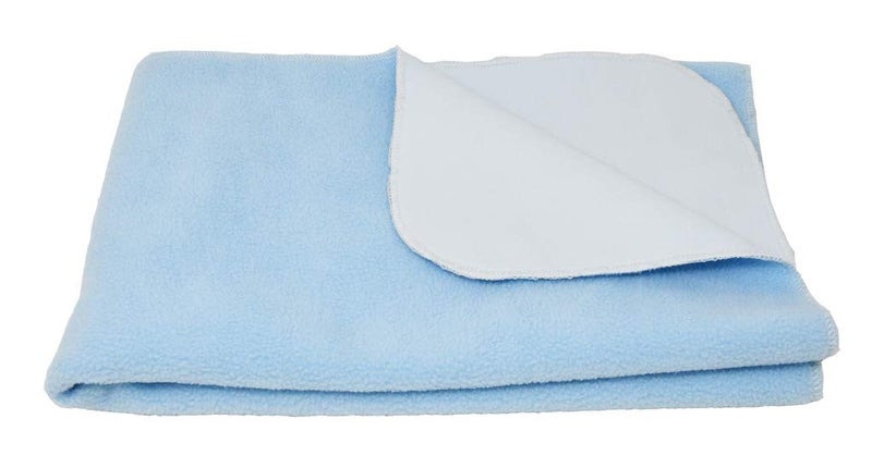 Wonder Care Wonder Care WaterProof Reusable Soft Mat Bed Protector Absorbent Dry Sheets for New Born Babies 100cm x 70cm Blue