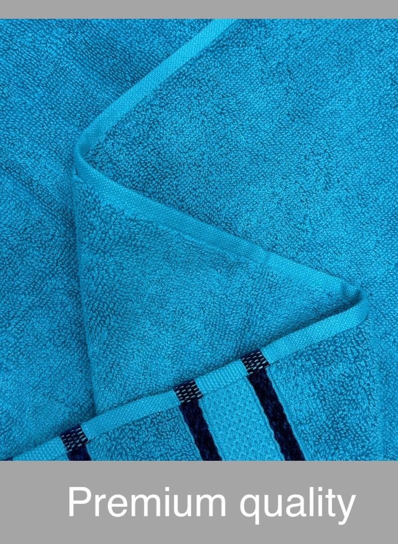 Hayat SOLID- 6 Piece Terry Bath Sheets 80 x 160 cm Super Soft 100% Cotton Fast Absorbent & Quick Dry Towels -Assorted Colours - Image 4