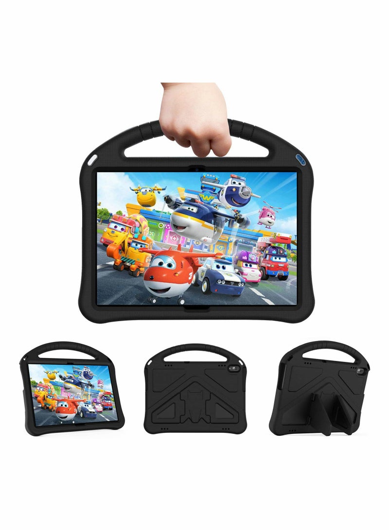 سيوسي Tablet Case for Lenovo Tab M10 HD TB X505F TB X605F Smart Tab P10 TB X705F TB X705L Durable Lightweight EVA Shockproof Protective Handle Stand Cover All Inclusive Anti-Drop Bracket Case Black - Image 1
