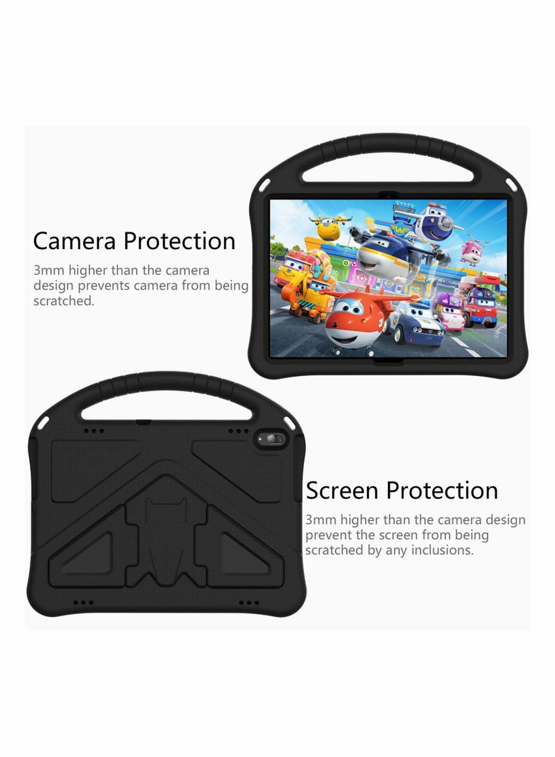 سيوسي Tablet Case for Lenovo Tab M10 HD TB X505F TB X605F Smart Tab P10 TB X705F TB X705L Durable Lightweight EVA Shockproof Protective Handle Stand Cover All Inclusive Anti-Drop Bracket Case Black - Image 5