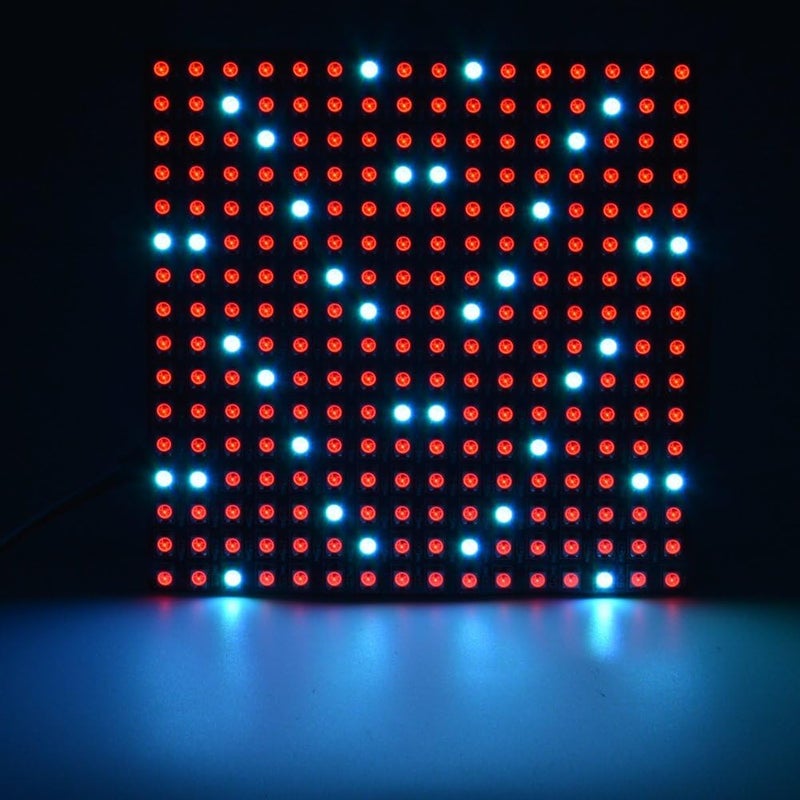 Electrobot WS2812B 16x16 LED Matrix Combo with Preinstalled WLED, Wemos D1 Mini, 5V 5A Power Adapter, and 3D Printed Case with DC Jack Support - Plug and Play RGB Lighting Solution - Image 5