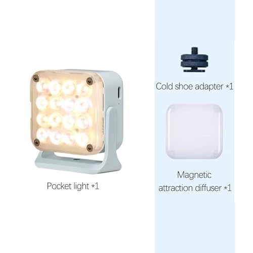 Nanlite Pico Portable LED Fill Light Full Color RGB SnapOn Attachment for PhoneCamera Photography Live Streaming Video Content Creation Mint Blue - Image 3