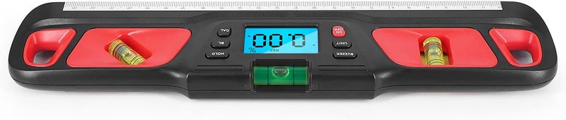 Digital Display Level Meter HW - 200 Angle Ruler with 3 Measurement Modes, 4 Strong Magnets, and Backlight - Precise ±0.1° Accuracy for Construction and Home Decoration (Red) - Image 4