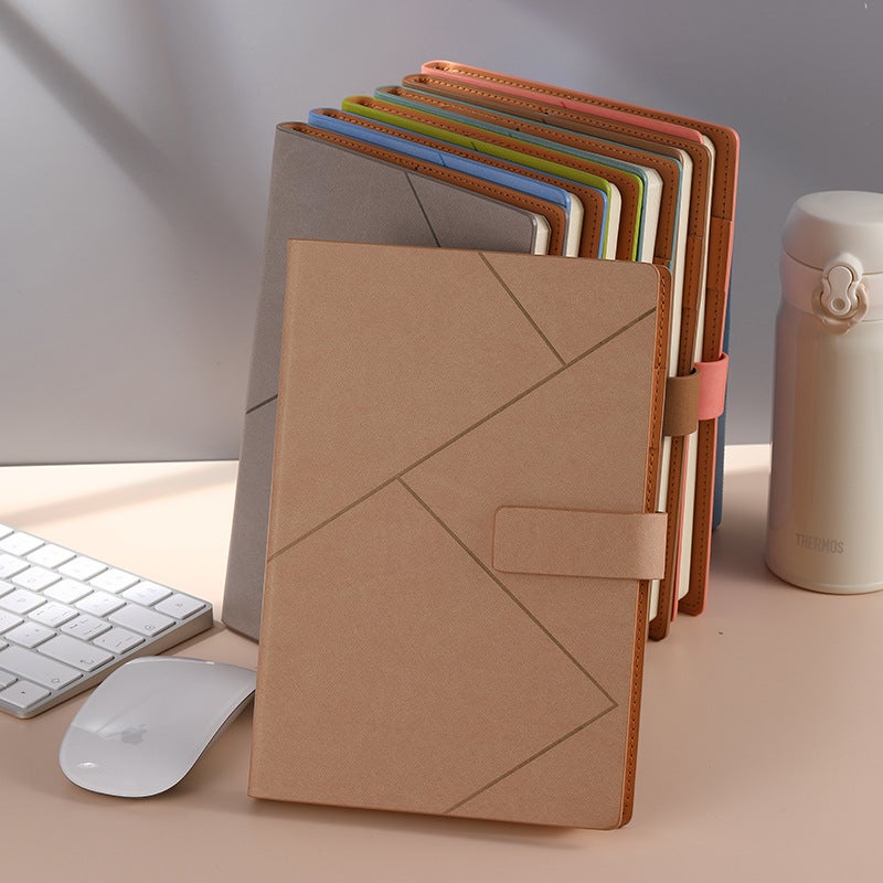 Thickened Notebook Custom Creative Buckle Soft Leather Diary Business A5 Notebook Custom Logo - Image 5