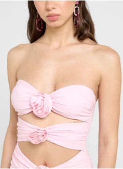 Ginger Cutout Detail Swimsuit With Crosage Detail  - Image 2