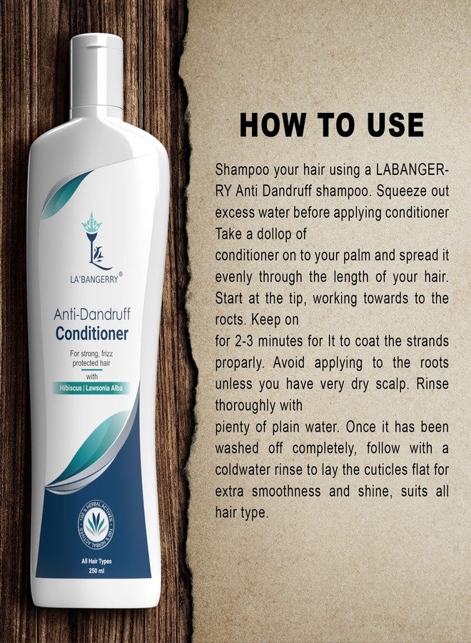 LA'BANGERRY Natural Anti Dandruff Treatment Conditioner for Dry and Damaged Hair - Organic Dandruff Conditioner for Men & Women - 100% Natural and Safe for all Hair Types - Image 3