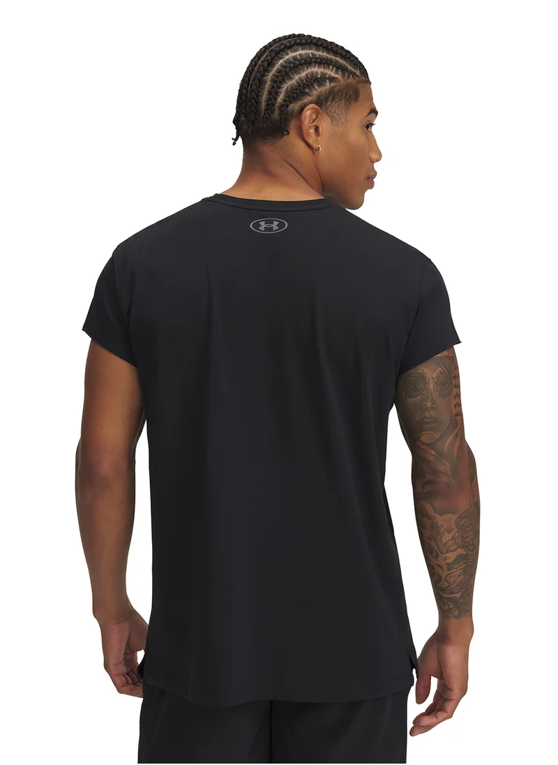 UNDER ARMOUR Men's Project Rock Cap Sleeve T-shirt