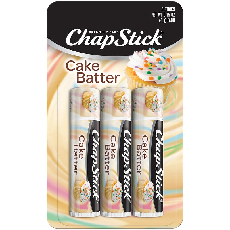 ChapStick Cake Batter Limited Edition Flavored Lip Balm Tubes - 0.15 Oz (Pack of 3) - Image 1
