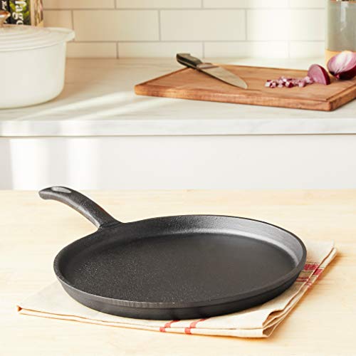 Jim Beam 10.5" Pre Seasoned Cast Iron Skillet for Grill, Gas, Oven, Electric, Induction and Glass, Black - Image 2