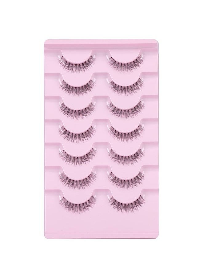 Eyelashes Natural Look Short Wispy False Lashes 3D Natural Crisscross Faux Mink Lashes with Clear Bands 7 Pairs by Yawamica - pzsku/ZD44AFDE7E275222E19D5Z/45/_/1687449857/e14324f1-e8b8-4a68-a471-e682be8d7b2b