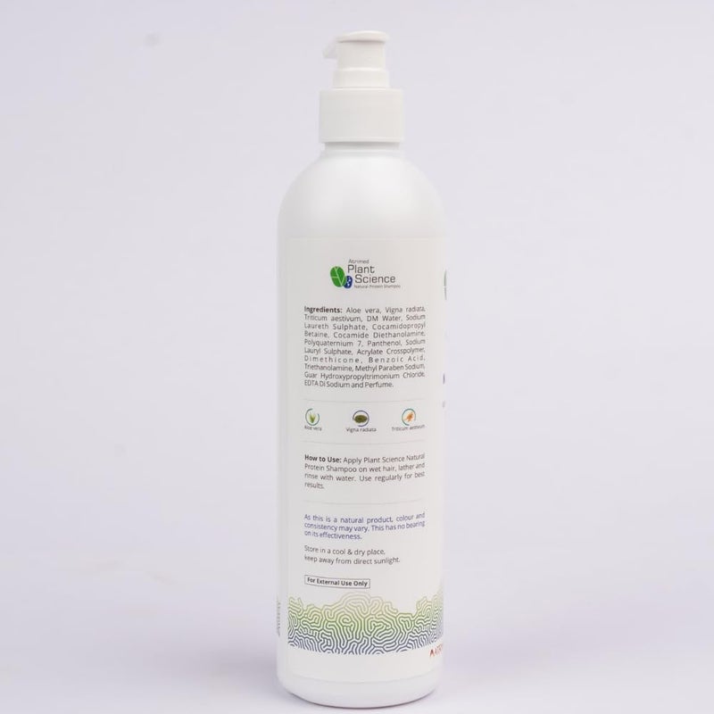 Atrimed Plant Science Natural Protein shampoo Repairs damaged hair For Healthy Frizzfree Hair 500ml - Image 2
