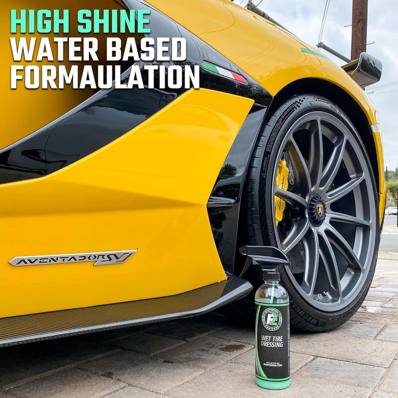 ExoForma Wet Tire Dressing Spray - Extremely High Shine Tire Dressing for That Wet Look - No Sling, Non-Greasy Silicone Formula with UV Protection - Easy to Apply, Minimal Cure Time - 16 fl oz - Image 5