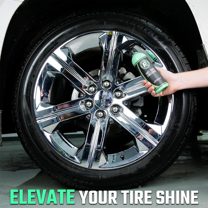 ExoForma Wet Tire Dressing Spray - Extremely High Shine Tire Dressing for That Wet Look - No Sling, Non-Greasy Silicone Formula with UV Protection - Easy to Apply, Minimal Cure Time - 16 fl oz - Image 3