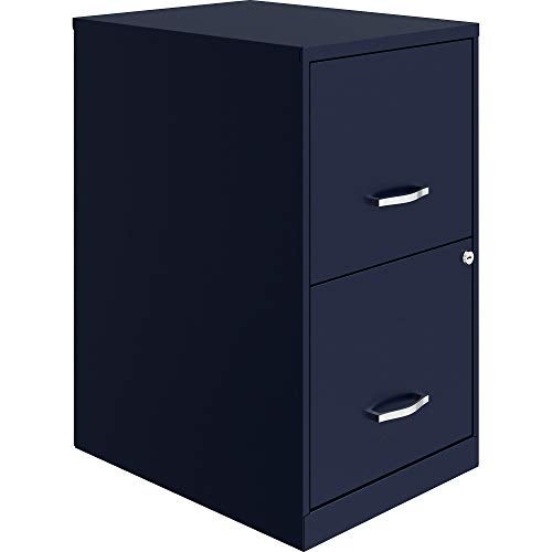 Lorell Lorell 2Drawer File Cabinet 142 x 18 x 245 Navy 