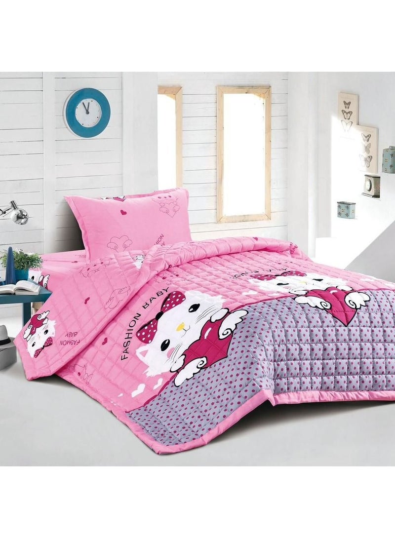 مينجلي طقم لحاف سرير مضغوط مكون من 3 قطع رسوم اطفال