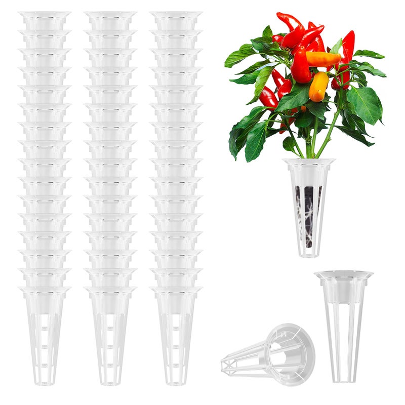 Aooccder 50pcs Grow Baskets Replacement for Aerogarden Seed Pods Baskets Compatible with Grow Sponges and Domes Plant Growing Containers for Hydroponic Growing System