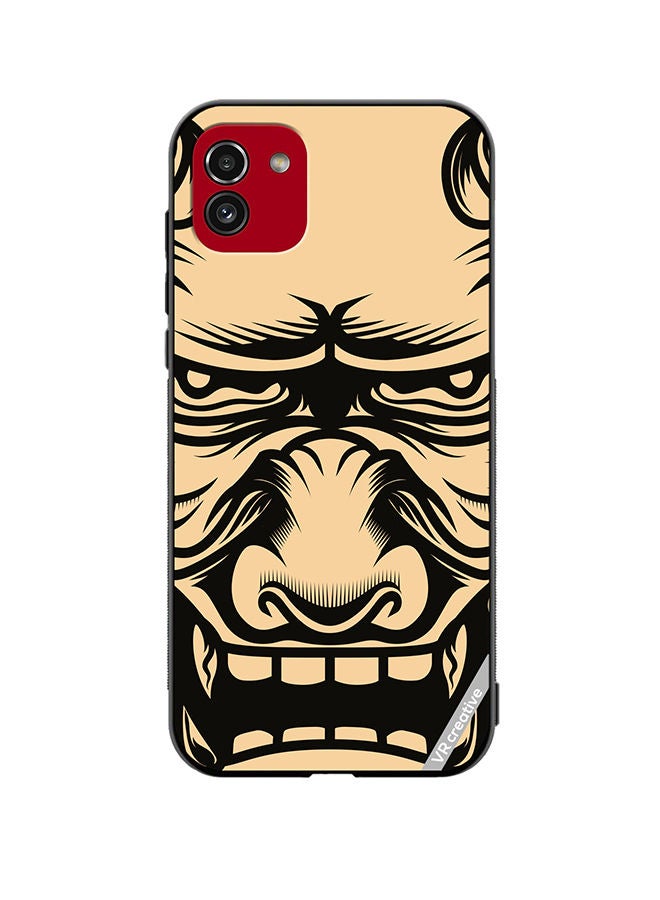 VR CREATIVE Protective Case Cover For Samsung Galaxy A03 Skull Illustration Design Multicolour - Image 1