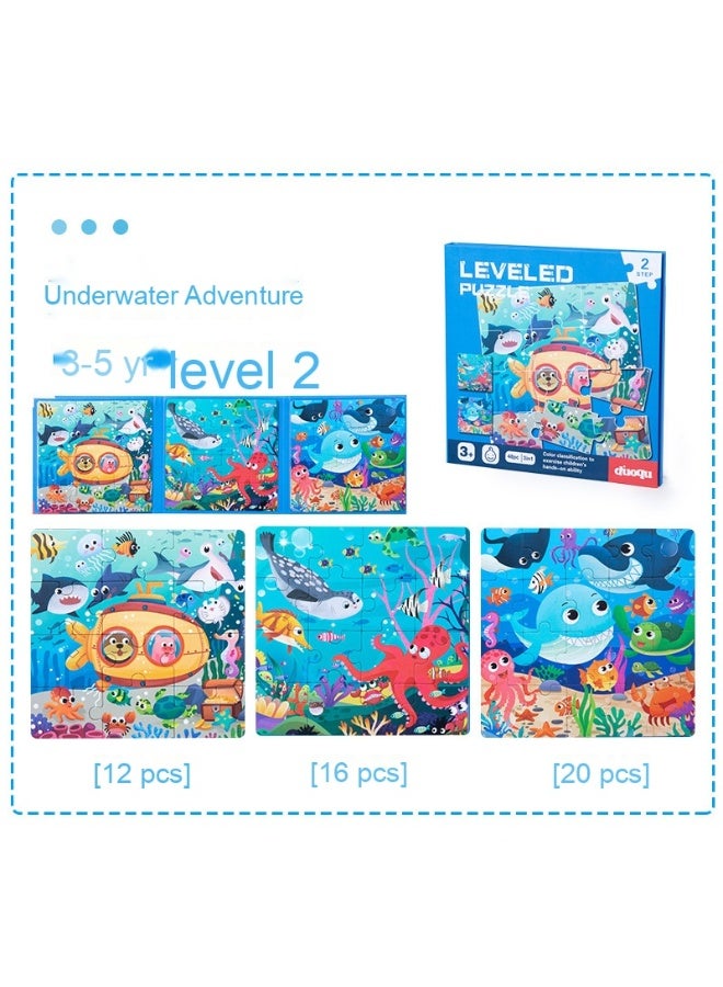 Magnetic Puzzle Play Set - Early Education and Learning Toy for Kids Age 3-6